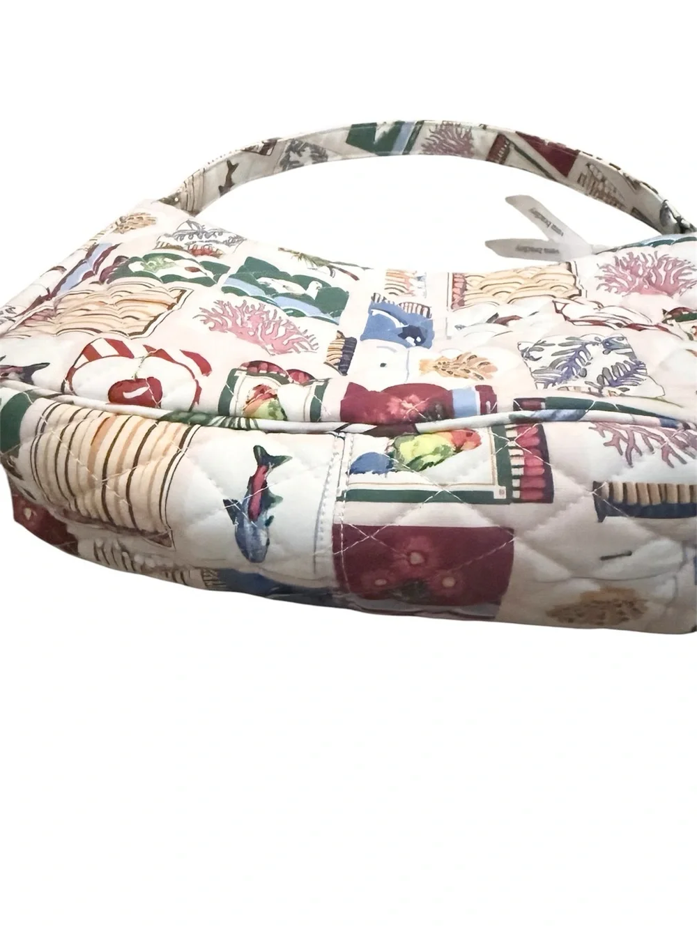 Vera Bradley White Multi-Color Patchprint Crossbody Bag - Picture 4 of 6